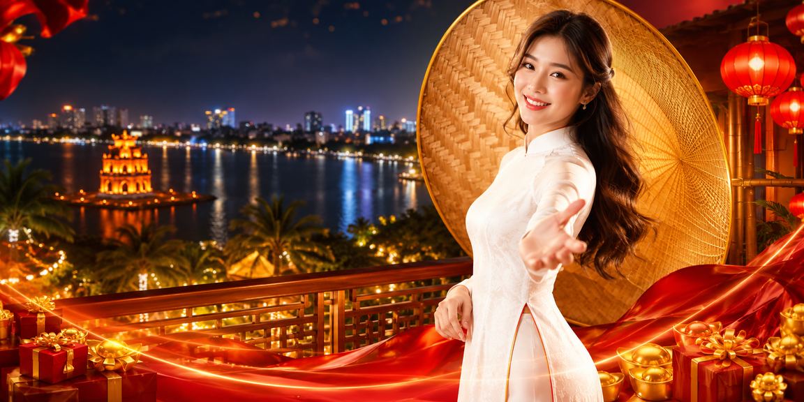 Phụ nữ Hà Nội mặc áo dài trải nghiệm casino trực tuyến trên máy tính bảng