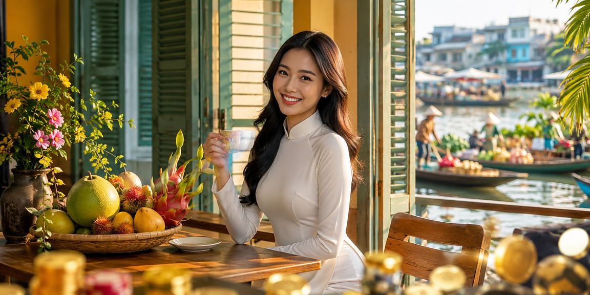 Không gian cà phê miền Tây gợi cảnh người dùng xem kết quả trên điện thoại